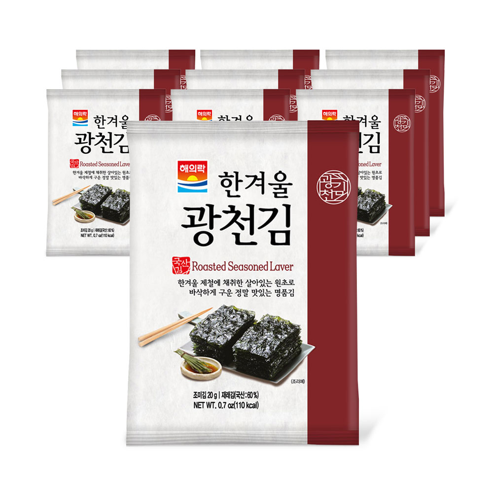 해의락 한겨울광천김전장 20g * 10봉
