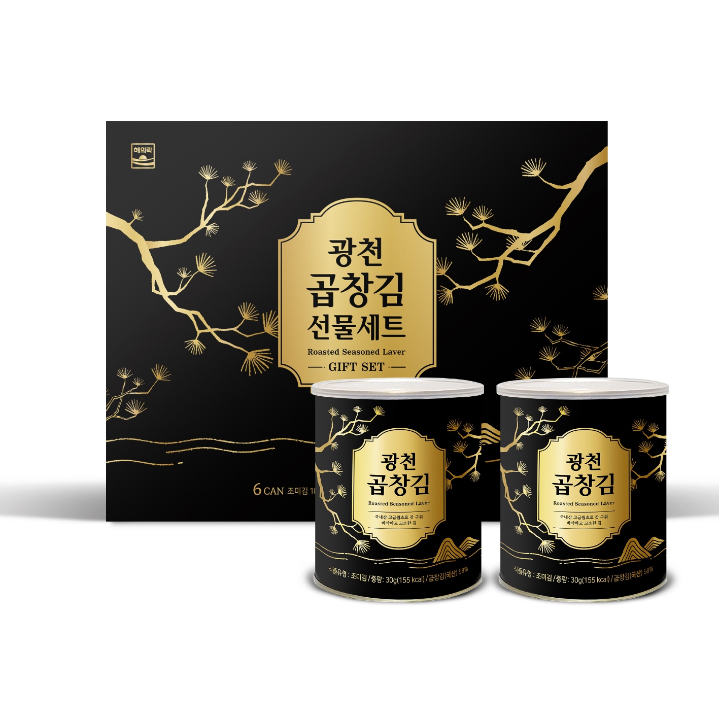 해의락 광천곱창캔김 30g * 6캔 세트